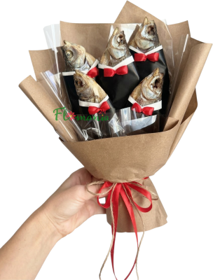 Букет из сушеной рыбы «Деловая вобла»